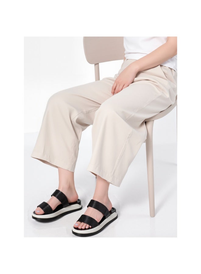 SD.Felano SD Felano Women's Slip-On Platform Sandals | Lightweight Open Toe Slides for Women & Girls | Comfortable Cushioned Summer Footwear for Travel, Beach & Daily Wear - Image 2