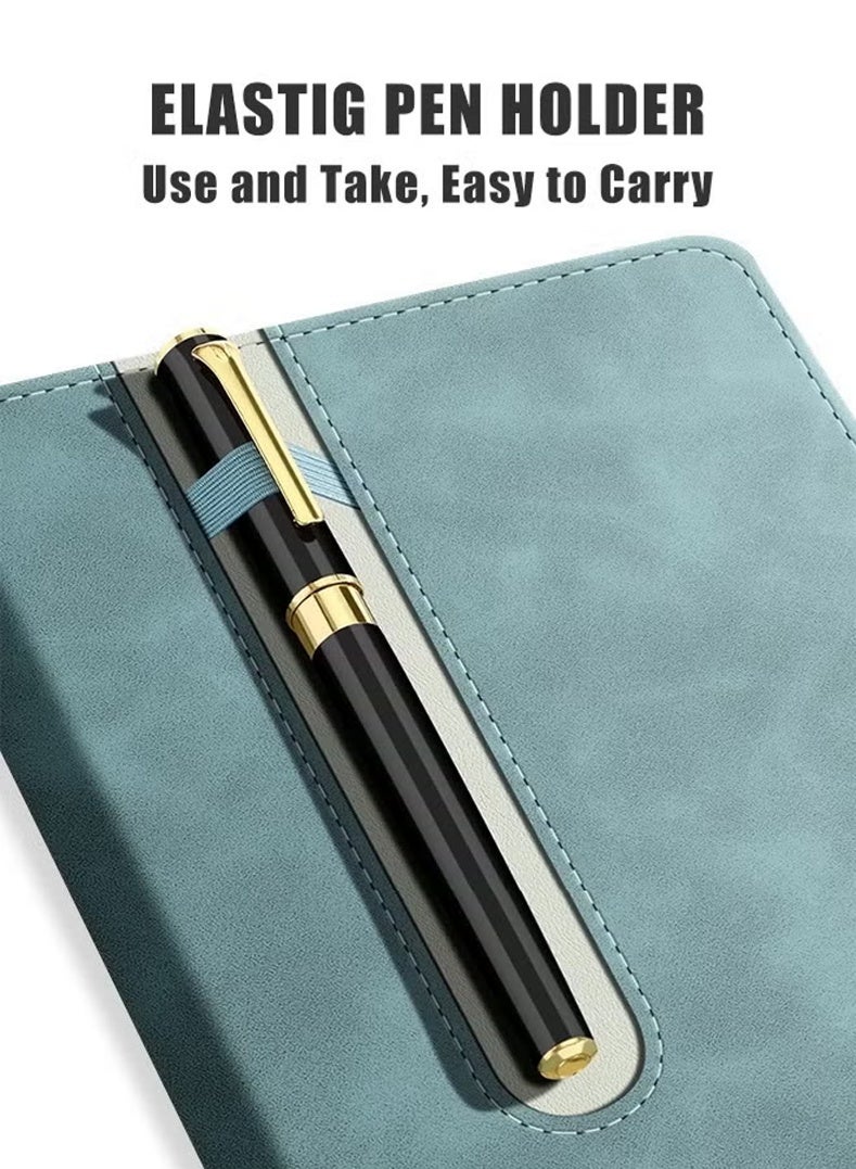 BiuTFon 2 Pack A5 Notebook and Pen Set for Men and Women, 240 Pages, 80gsm Thick Paper Notebooks with Elastic Pens Holder for Work Notes, Diary - Image 4