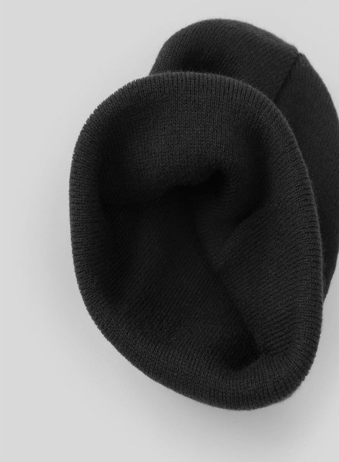 Cmonie 4Packs Beanie for Men Women Winter Cuffed Knit Hats Beanies Skull Cap (US, Alpha, One Size, 4-Packs-Black) - Image 4