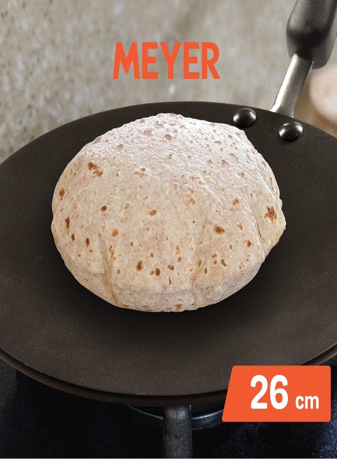 Meyer Premium Non-Stick Curved Roti Tawa, 26cm, Orange (5mm thick) - Image 2