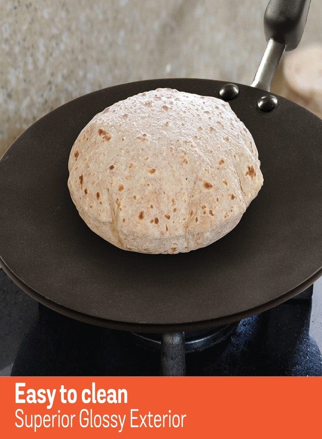 Meyer Premium Non-Stick Curved Roti Tawa, 26cm, Orange (5mm thick) - Image 5