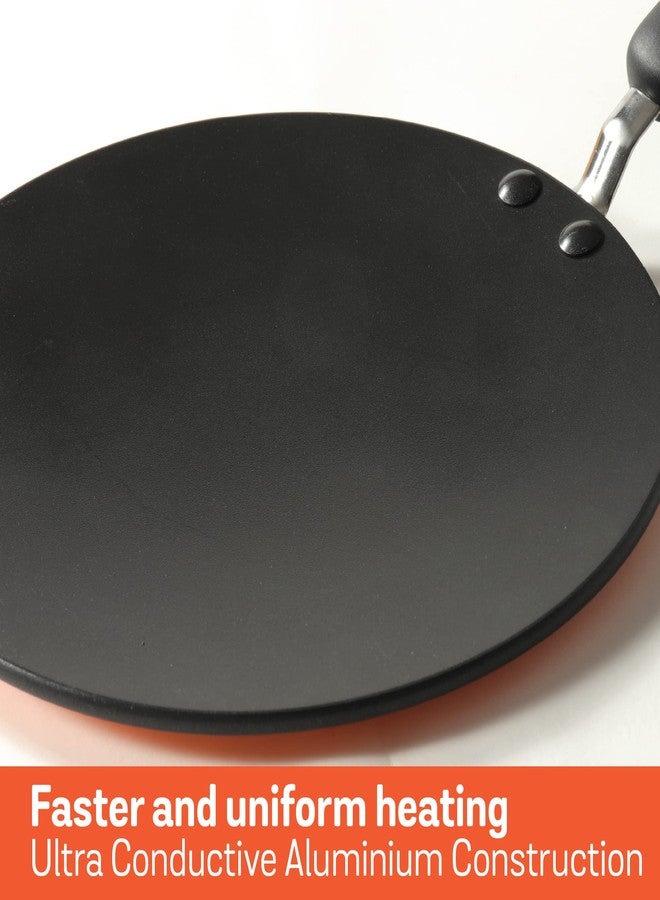 Meyer Premium Non-Stick Curved Roti Tawa, 26cm, Orange (5mm thick) - Image 4