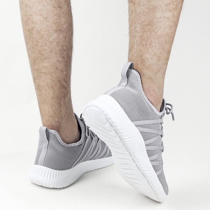 Feethit Mens Slip On Running Shoes Breathable Lightweight Comfortable Fashion Non Slip Sneakers for Men Grey 10 - Image 2
