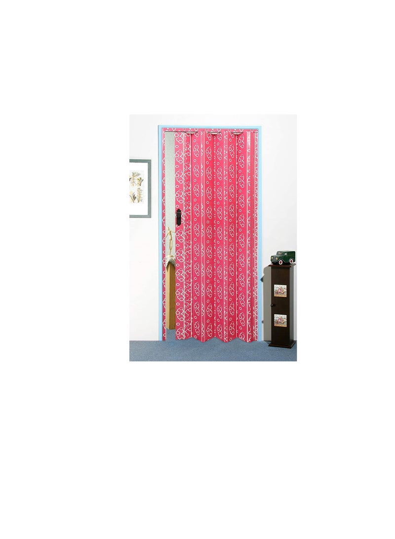 ROBUSTLINE Robustline Folding Sliding Doors 210cm Height x 100cm Width, Made in Taiwan (PINK) - Image 1