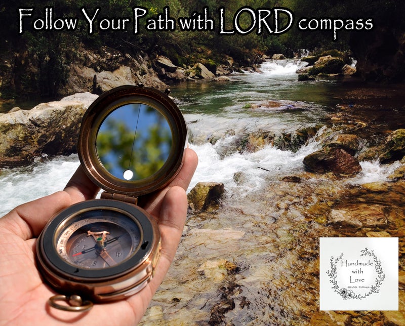 TA dizayn Trust in The Lord -Proverbs 3: 5-6 Engraved Compass Hiking Survival -Military Sighting Compass-Backpacking Navigation Compass -Boy Scout Compass for Kids-Professionals Hikers-Pastor Appreciation Gift - Image 5