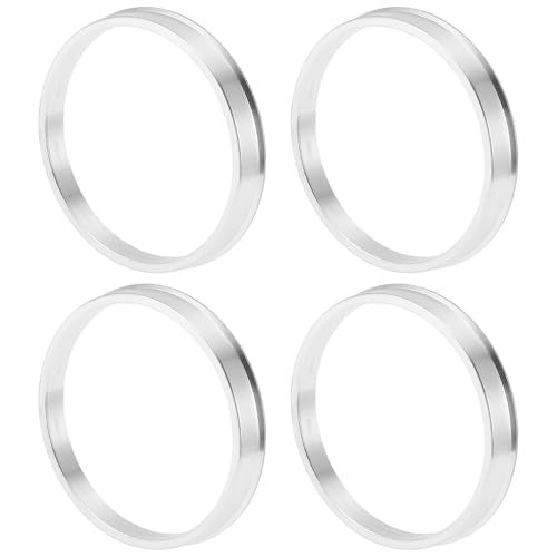INFINAUTO Car Wheel Hub Centric Rings OD 721mm to ID 661mm Wheels Center Shaft Shock Absorbing Hubrings Aluminium Alloy Silver Tone Durable - Image 1