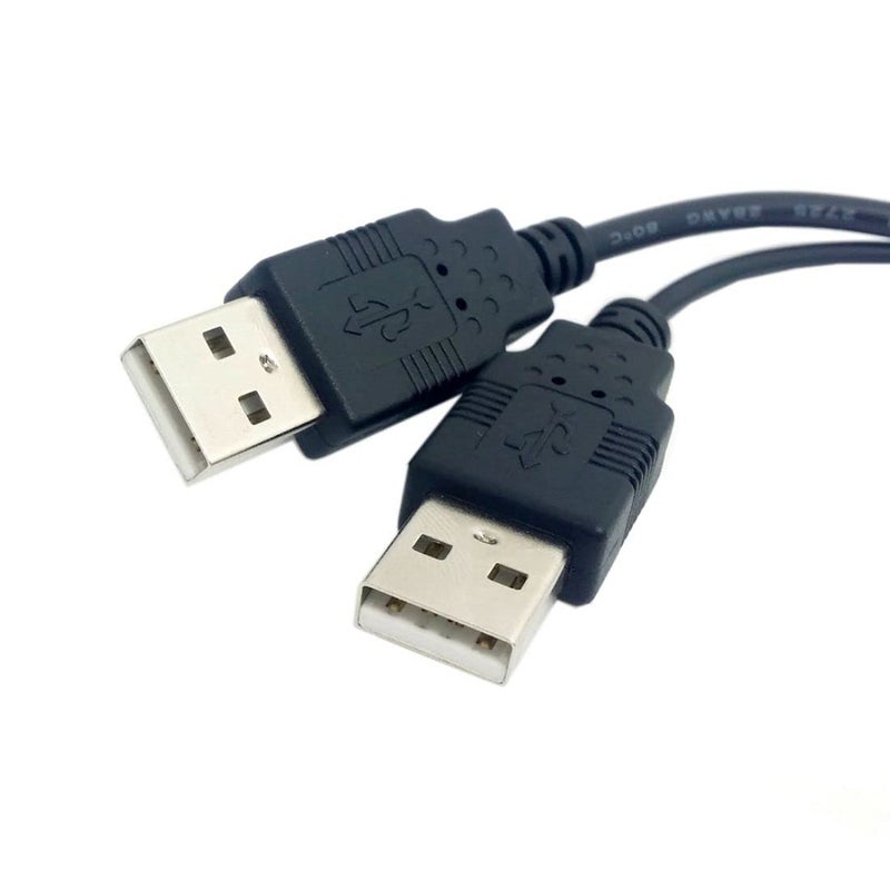 chenyang USB 2.0 Y Splitter Cable USB 2.0 Female to Male Data Charger Extension Cable with Auxiliary Power Supply Port - Image 3