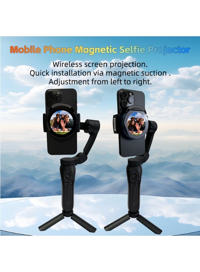 Magnetic Phone Vlog Selfie Monitor Screen for iPhone 12+, Android Compatible – with 400 Lumens Display, Type-C Charging, 1200mAh Battery – Portable Screen for Vloggers & Creators (HL210) - Image 2