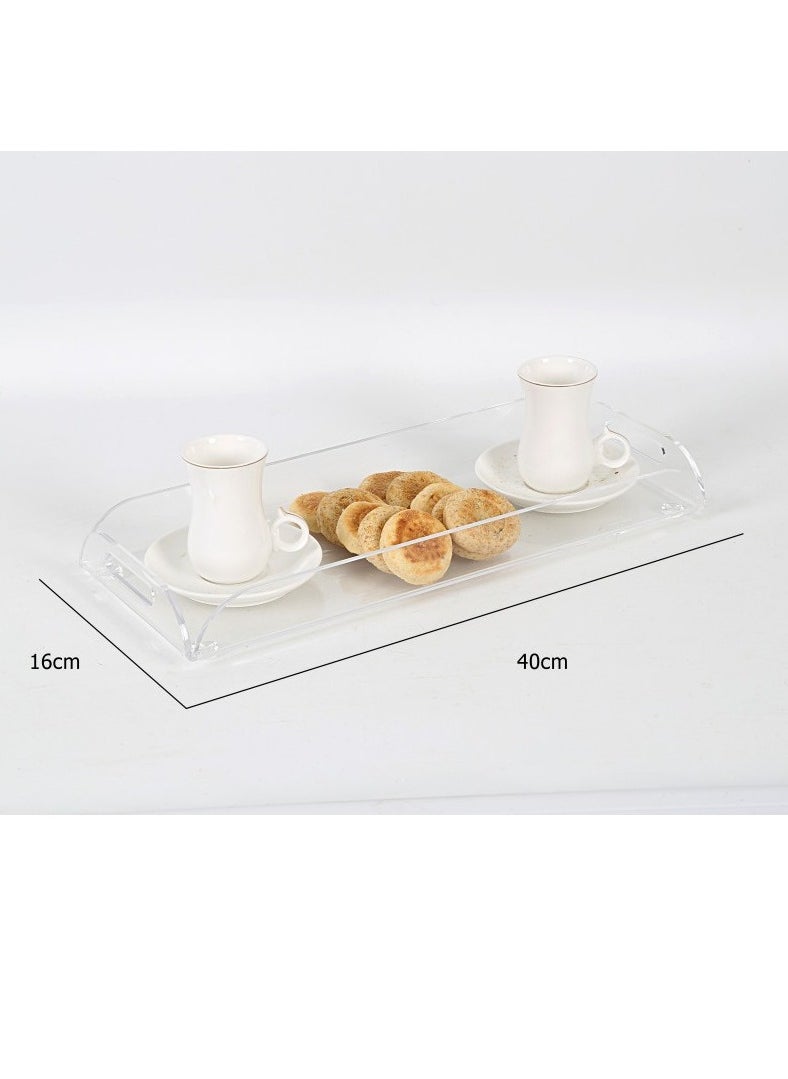 Single tray, transparent and pure acrylic, made in Taiwan, 40*16 cm - pzsku/ZC3EFB8B1A803CCDB1BC7Z/45/_/1699965022/4e646da3-d9f3-4a11-9b18-024bd747b74e