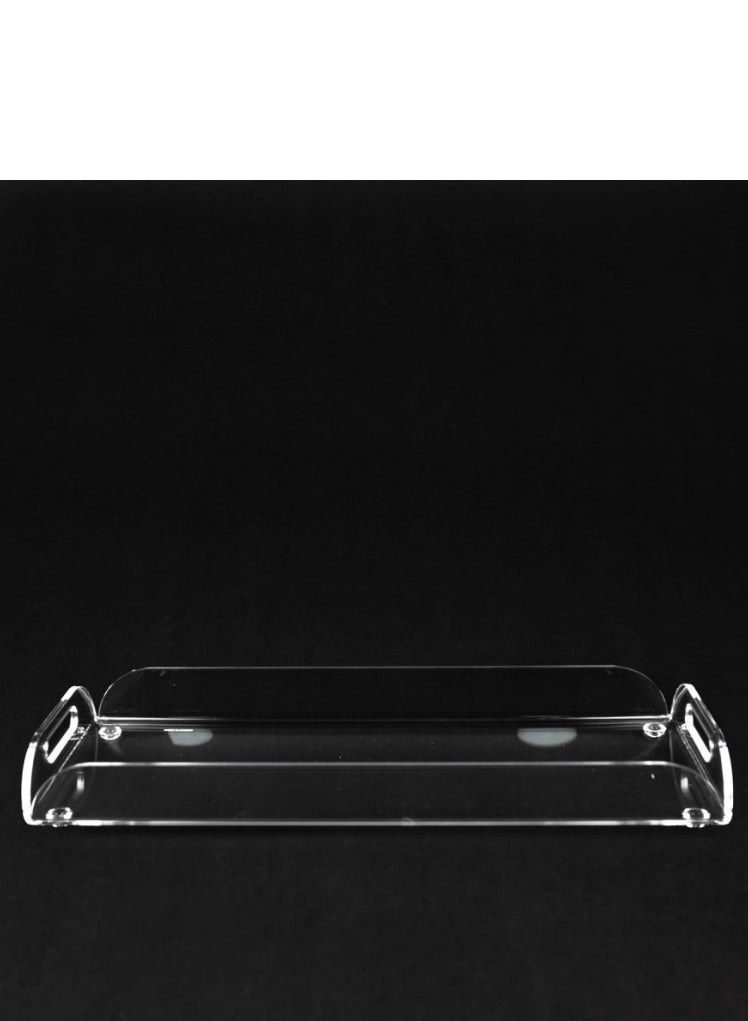 الخنباشي صينية مفردة أكريلك شفاف و نقي صناعة تايوان 40*16 سم - Image 2