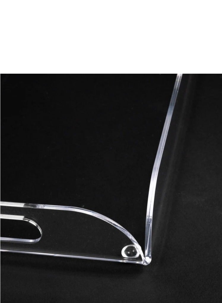 الخنباشي صينية مفردة أكريلك شفاف و نقي صناعة تايوان 40*16 سم - Image 4