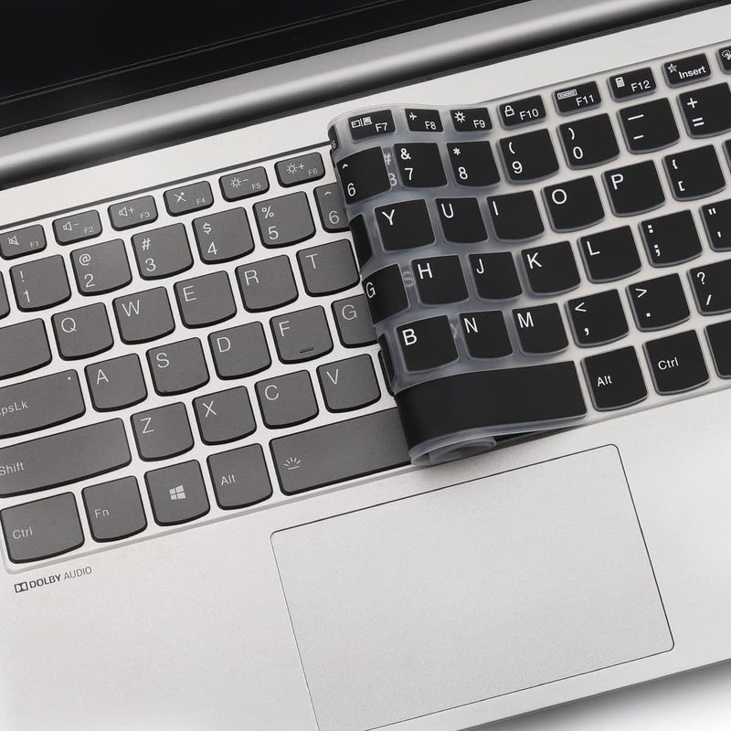 Oaky غطاء لوحة مفاتيح لجهاز Lenovo IdeaPad Slim 5i 7i Pro مقاس 14 بوصة و Lenovo Ideapad 5 Slim مقاس 14 بوصة مقاوم للماء والغبار - واقي لوحة مفاتيح رقيق للغاية - سيليكون أسود - Image 5