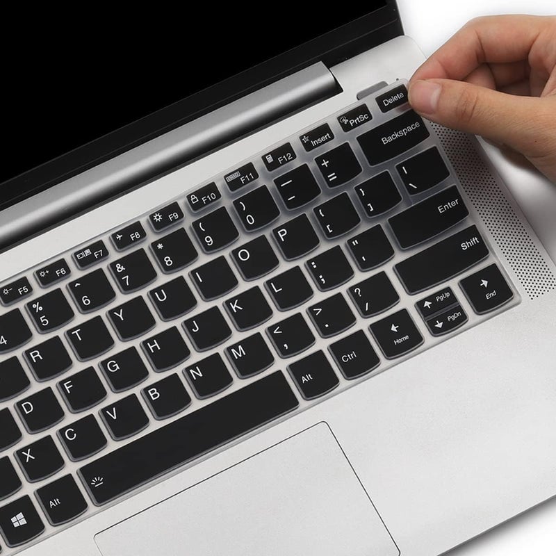 Oaky غطاء لوحة مفاتيح لجهاز Lenovo IdeaPad Slim 5i 7i Pro مقاس 14 بوصة و Lenovo Ideapad 5 Slim مقاس 14 بوصة مقاوم للماء والغبار - واقي لوحة مفاتيح رقيق للغاية - سيليكون أسود - Image 4