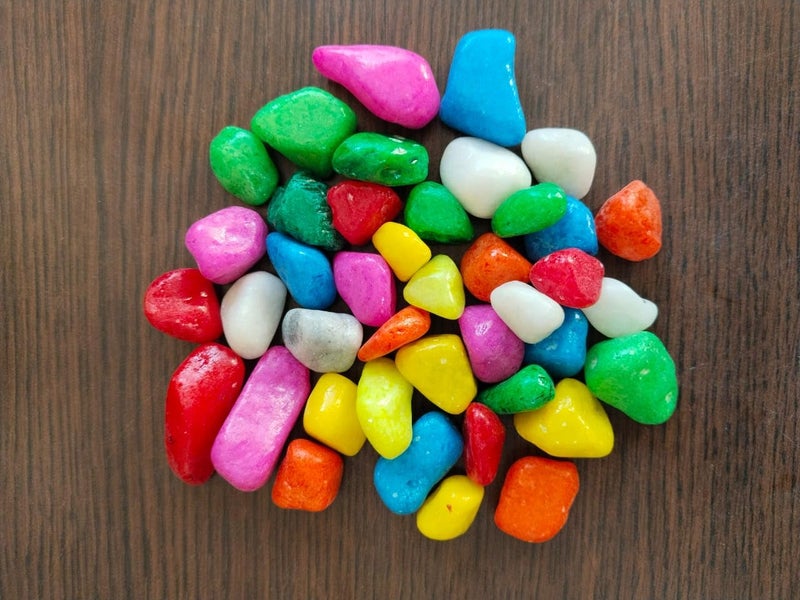 MultiColor Stone Glossy and Decorative Garden and Glass Pebbles for Garden Vase Fillers Aquarium Table Dcor Fountain Decoration - Image 5