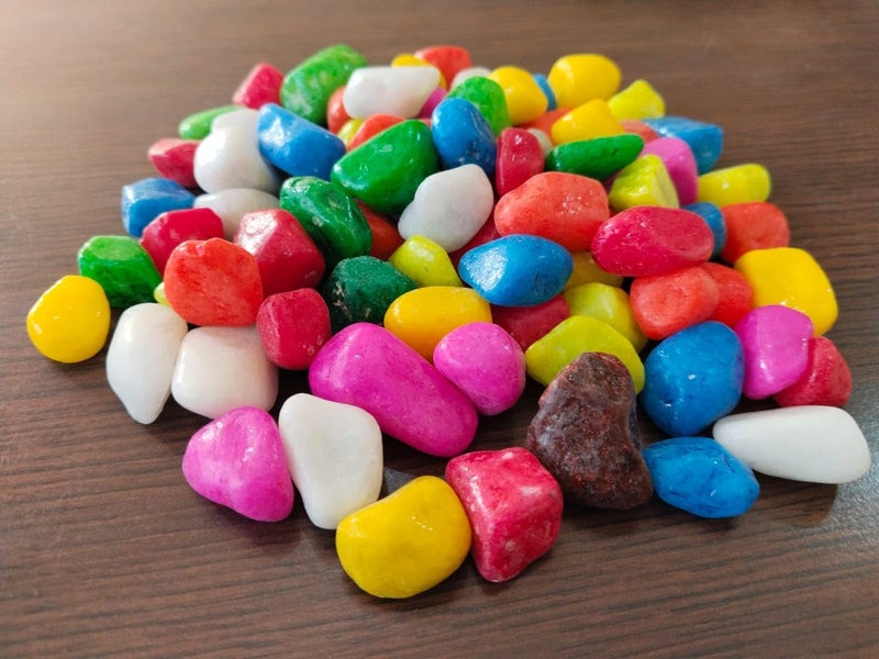 MultiColor Stone Glossy and Decorative Garden and Glass Pebbles for Garden Vase Fillers Aquarium Table Dcor Fountain Decoration - Image 2