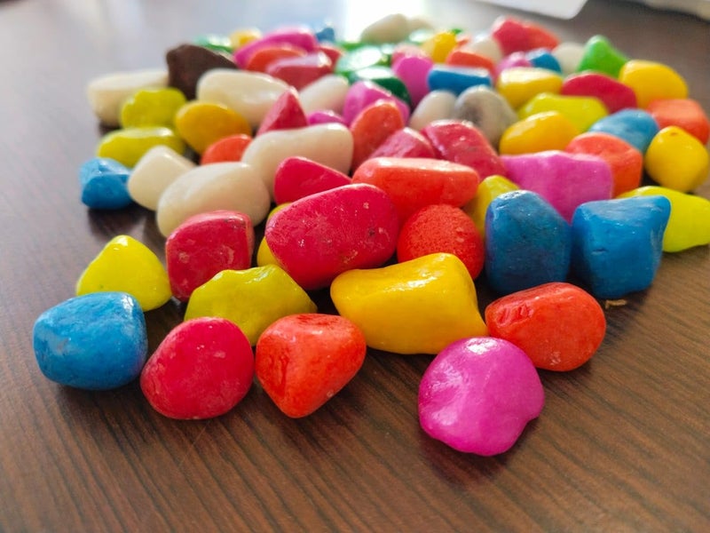 MultiColor Stone Glossy and Decorative Garden and Glass Pebbles for Garden Vase Fillers Aquarium Table Dcor Fountain Decoration - Image 3