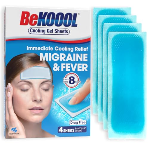 BeKOOOL Migraine Gel Sheets - 4 Count. - Image 1