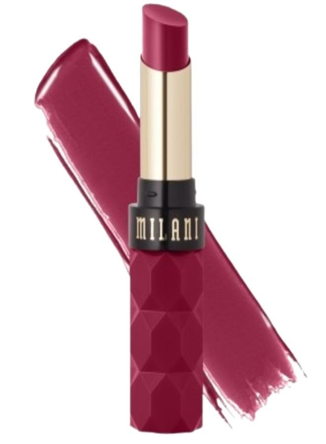 Milani Color Fetish Balm Lipstick 200 Bitten Dark Berry – Hydrating, Buildable Strawberry Red Lip Color with a Lustrous Finish - Image 1