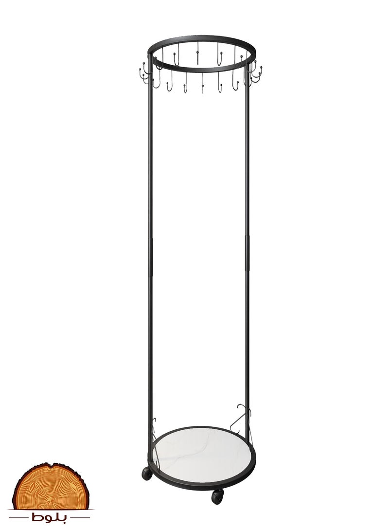 bilutih Mobile clothes hanger with a luxurious black design - Image 2