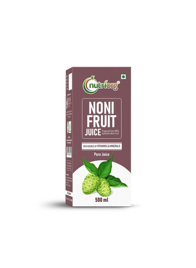 نوتري أورج عصير نوني من نيوتريرج 500 مل، 97% من فاكهة النوني، غارسينيا، عنب وأشواغاندا، غني بمضادات الأكسدة، يعزز المناعة والطاقة ومزيل السموم الطبيعي، يحسن الهضم والمناعة - Image 1