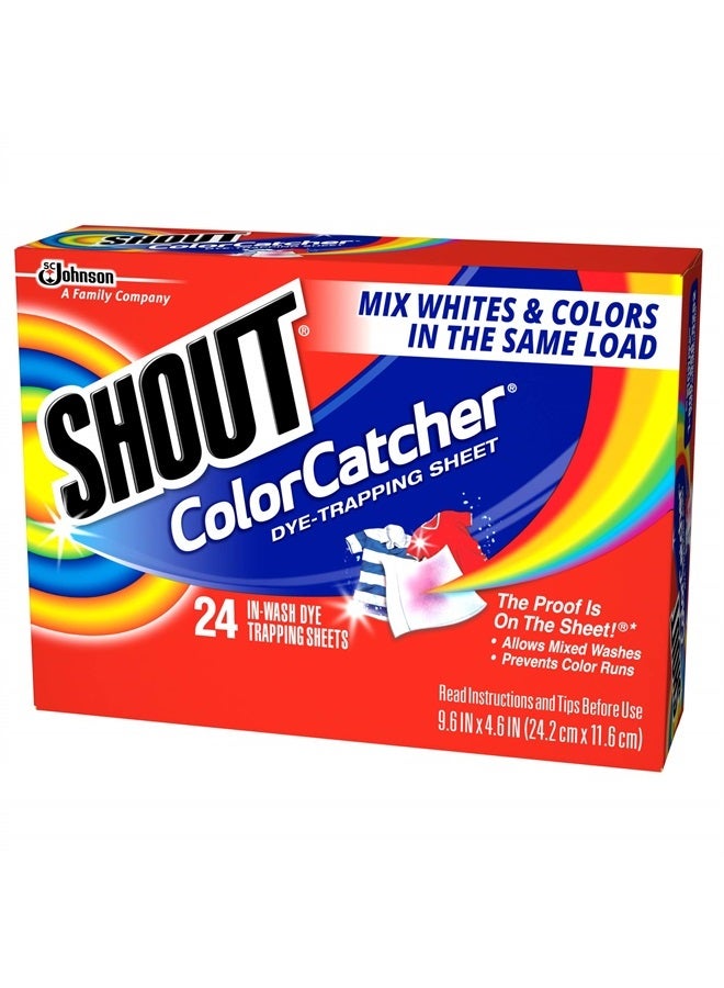 Shout ورق التقاط الألوان، أوراق حبس الصبغة، 24 ورقة - Image 2