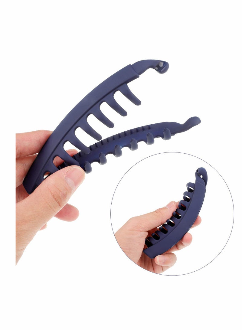 6 عبوات مشابك شعر موز بلاستيكية مع قبضة قوية لمسك ذيل السمكة، ملحقات تصفيف الشعر للنساء والفتيات - Image 3