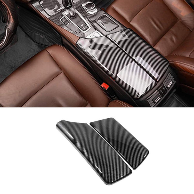 CHUANGHUI for BMW 5 Series 520i 528i 530i 535d 535i 550i 20112016 ABS Carbon Fiber Color Car Interior Center Armrest Box Covers Console Box Storage Box Trim Cover