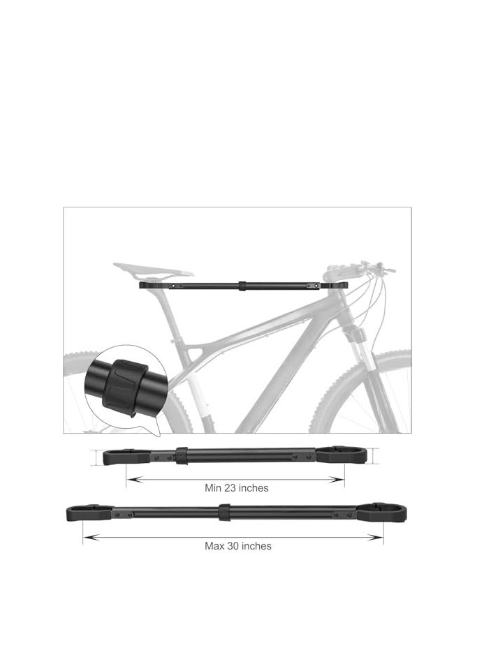 LAMAY Bike Crossbar Adapter for Bike Rack - Top Tube Cross-Bar Adjustable - Bicycle Bike Adapter Bar for Low-Step Step-Through Bikes, BMXs And Kids Bikes - Image 2