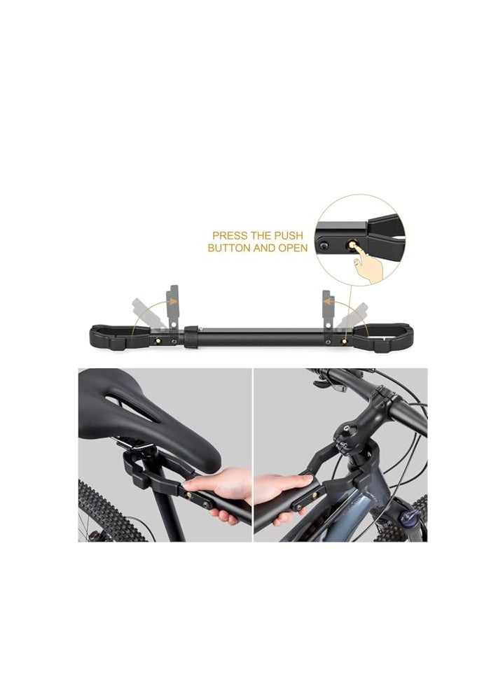 LAMAY Bike Crossbar Adapter for Bike Rack - Top Tube Cross-Bar Adjustable - Bicycle Bike Adapter Bar for Low-Step Step-Through Bikes, BMXs And Kids Bikes - Image 3