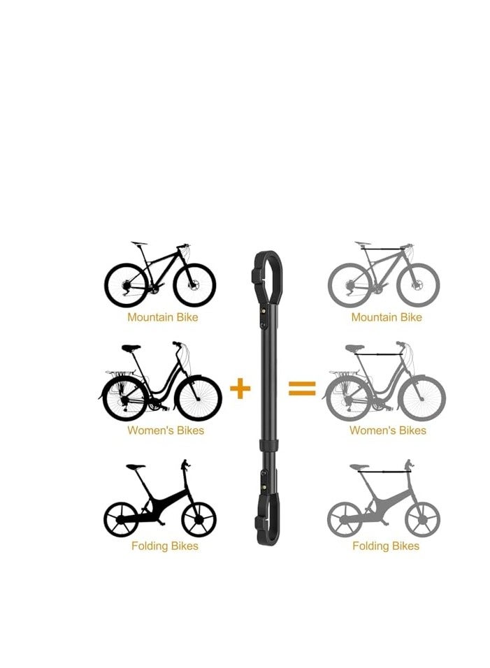 LAMAY Bike Crossbar Adapter for Bike Rack - Top Tube Cross-Bar Adjustable - Bicycle Bike Adapter Bar for Low-Step Step-Through Bikes, BMXs And Kids Bikes - Image 5