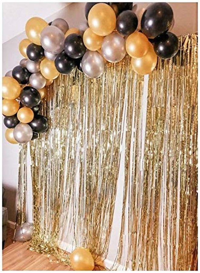 Vail Creations Made in India 12 inch HD Metallic Finish Balloons for Birthday/Anniversary Party Decoration (Gold + Silver, Pack of 100) - Image 3