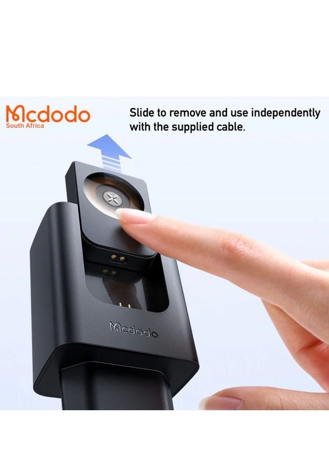 مكدودو ماكدودو CH-3700- شاحن مدمج 2 في 1 بقوة 30 واط مع شاحن ساعة أبل مدمج - منفذ مزدوج USB-C + USB PD شحن سريع - أسود - Image 2
