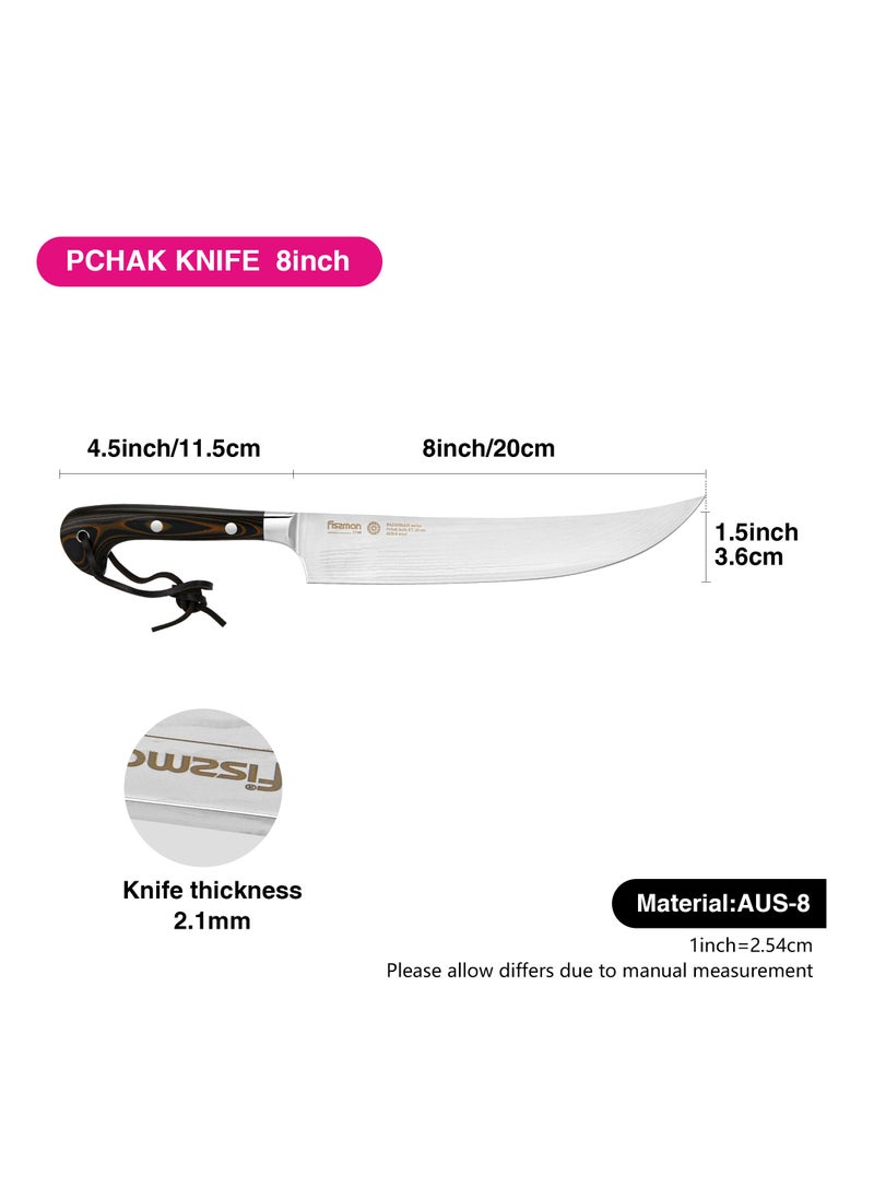 Fissman 8'' Pchak Knife PADISHAH (AUS-8 steel), Uzbek Knife, Great For Chopping, Cutting, And Preparing Meats, Vegetables, And Bread  - Image 4