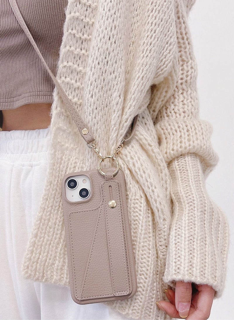 Suteni Back Cover Card Slots Leather Phone Case for iPhone - Image 2