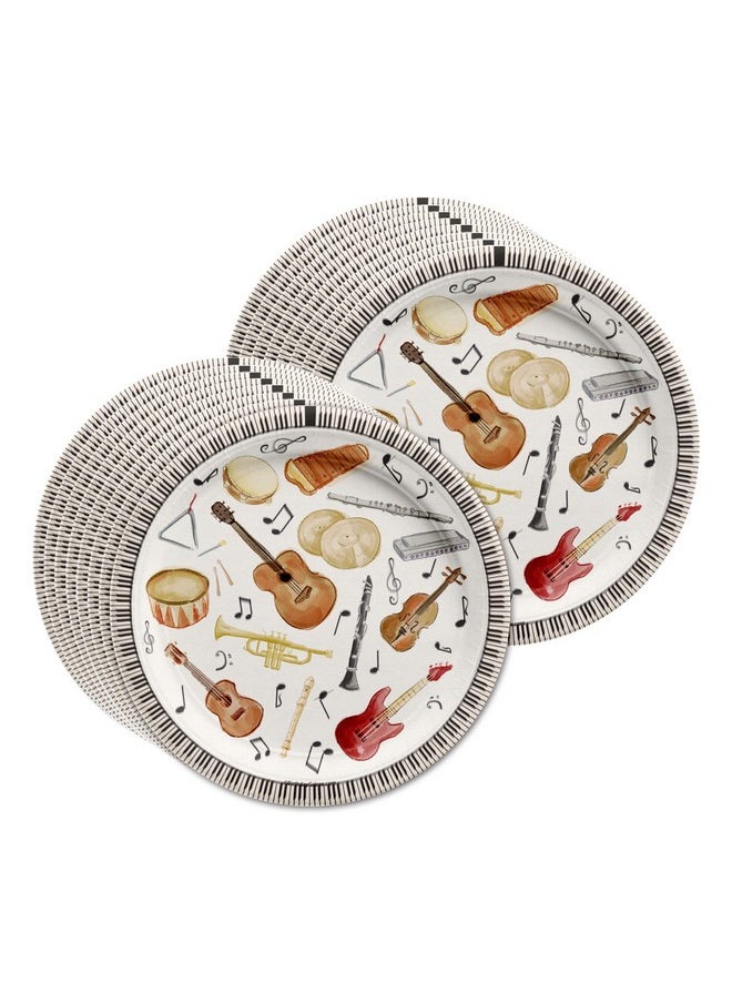 Birthday Galore Musical Instruments Party Supplies Set Plates Napkins Cups Tableware Kit for 16  - Image 2