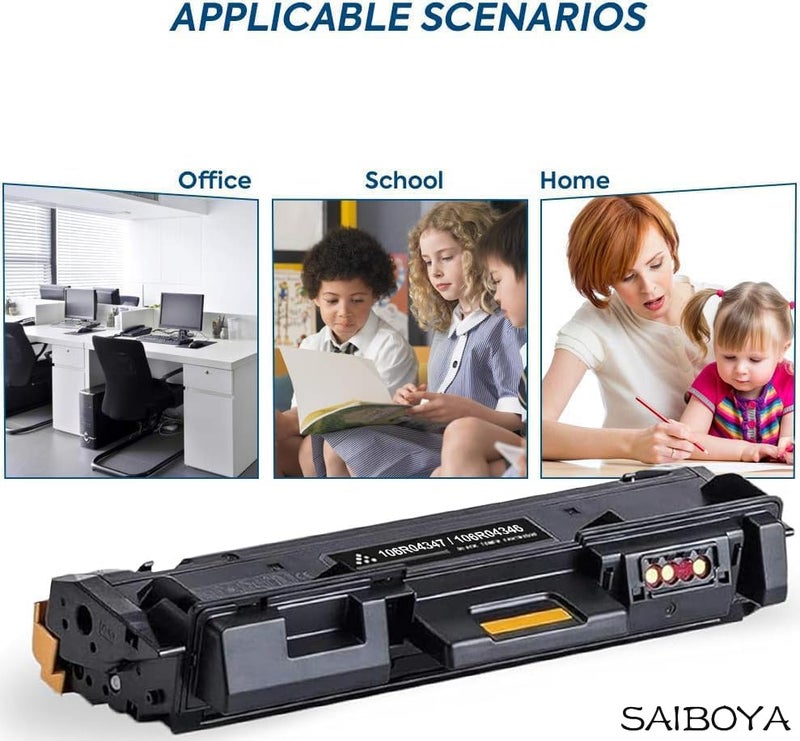 SAIBOYA B205/ B210/ B215 Black High Capacity Toner-Cartridge (3,500 Pages/Pack) Compatible for Xerox 106R04347 for Xerox B205, B210 and B215 MRP Laser Printers - Image 5