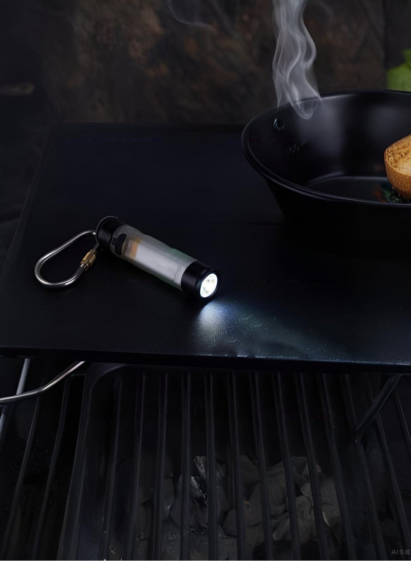 Small flashlight is powerful - 200mAh 350 lumens rechargeable flashlight with 11 light modes, magnetic handheld flashlight for emergencies, camping, hiking  - Image 2