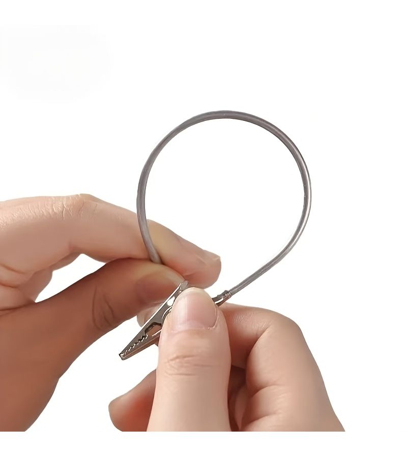 9Pcs Heavy Duty Multifunctional Double Head Alligator Clip Holder Metal Rod Can Be Bent 360 Degrees Arbitrarily Freely Adjust The Angle Suitable For Office Model Making Home Mosquito Repellent - Image 3