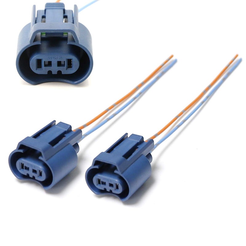 iJDMTOY OEM 9005 HB3 H10 9145 Female Adapters Wiring Harness Sockets w 4Inch Wire Pigtails Compatible with AcuraHonda HighLow Beam or Fog Lights Use 04321SH3305