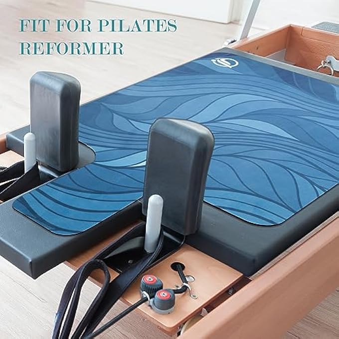 rayihni Pilates Reformer Mat Non Slip Portable Yoga Workout Accessories Home Gym Exercise Machine Equipment Cover Pad, Sweat Absorbent, Foldable, Hygienic, 96X56Cm - Image 5