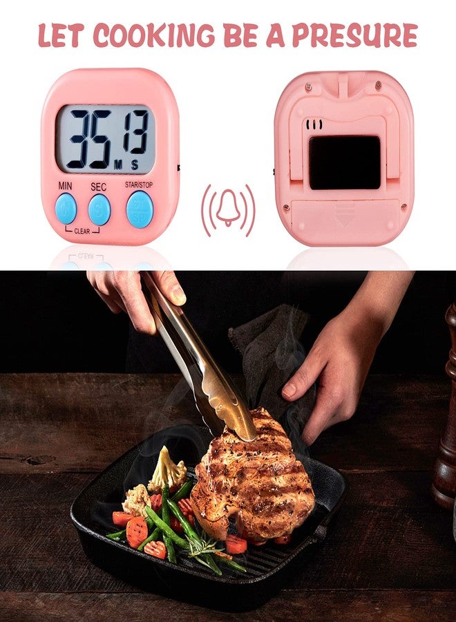 Extrapins 4Pieces Digital Kitchen Timer,Cooking Timer,Countdown Timer Big Digits,Loud Alarm Timers,Magnetic Back and ON/Off Switch,Classroom Timers for Teachers Kids,Minute Second Count Up Countdown. - Image 4