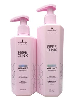 Schwarzkopf Shampoo 300 ml and Conditioner 250 ml Fiber Kleenex With Biotechnology for Colored Hair 