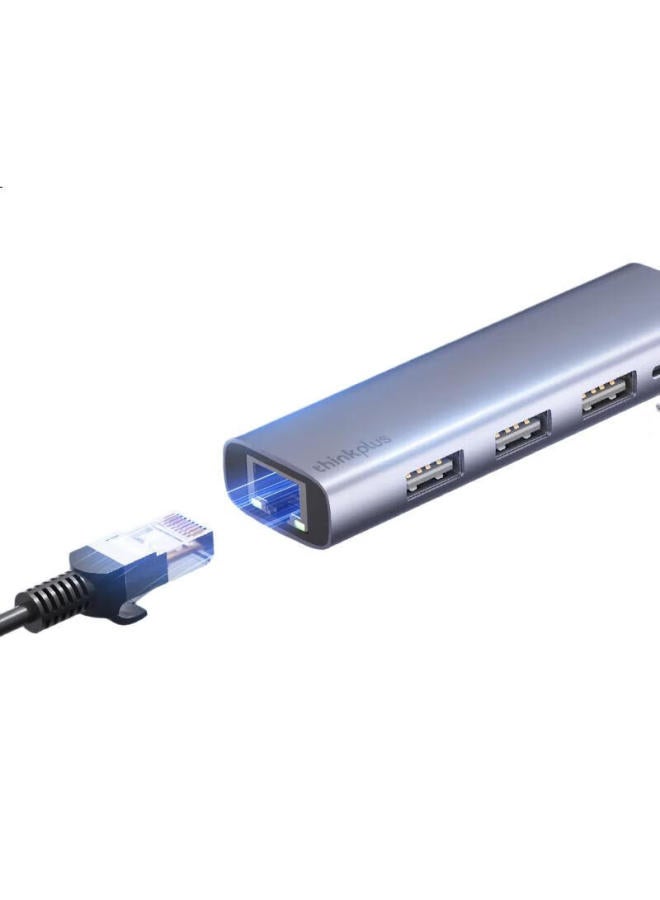 thinkpad Lenovo Type-C To Ethernet Adapter Rj45 Ethernet Adapter Usb-C Expansion Dock Hub Splitter Notebook Expansion Dock Extension Cable Lrc3 Gigabit - Image 1