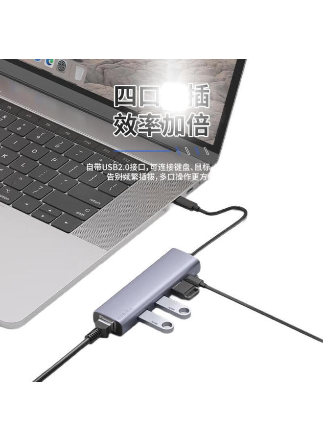 thinkpad Lenovo Type-C To Ethernet Adapter Rj45 Ethernet Adapter Usb-C Expansion Dock Hub Splitter Notebook Expansion Dock Extension Cable Lrc3 Gigabit - Image 2