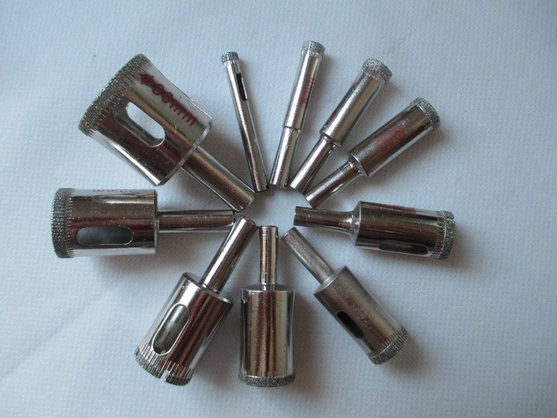 Generic Set Diamond Coated Drill Accessories Bits Hole Saw Glass Cutter Opener Bits 6mm30mm 10pclot  - Image 2