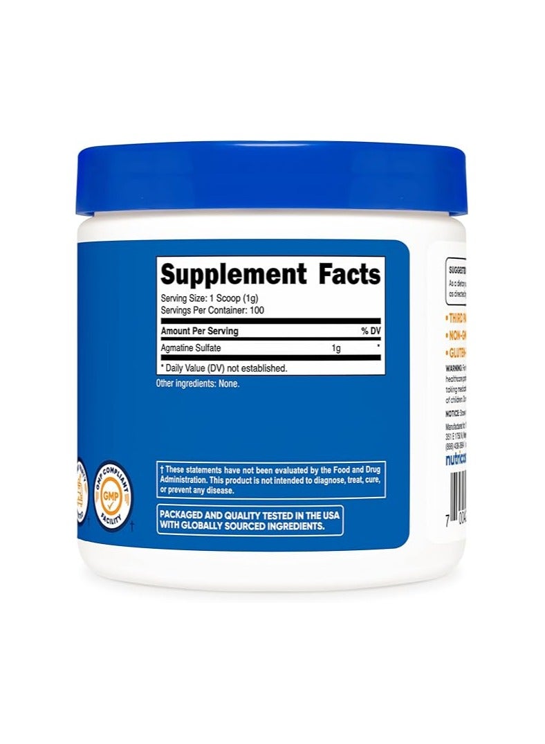 Nutricost Agmatine - Pure Agmatine 100 Servings - Powder - Image 4