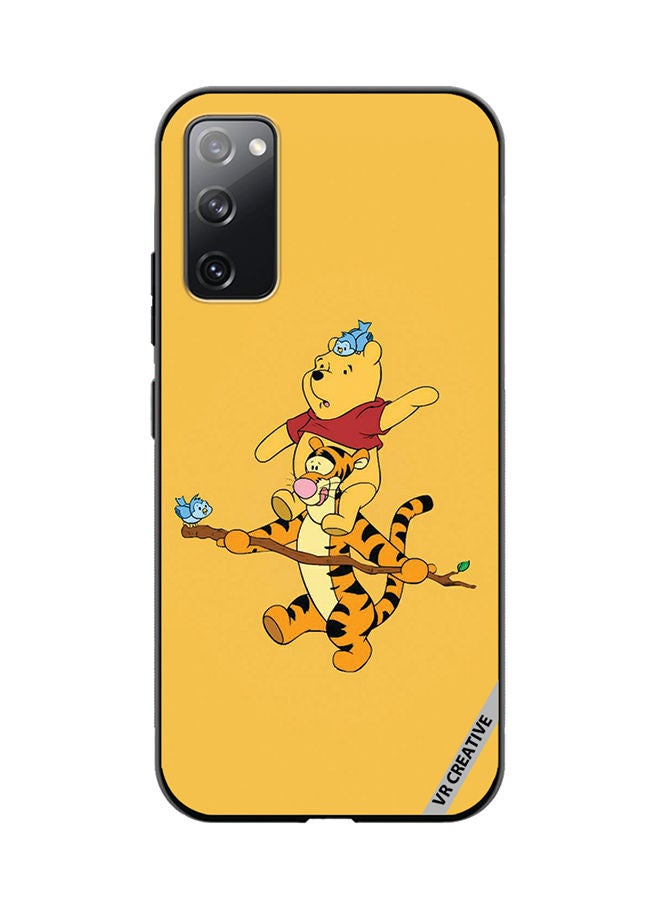 VR CREATIVE Protective Case Cover For Samsung Galaxy S20 FE 5G Pooh Design Multicolour - Image 1