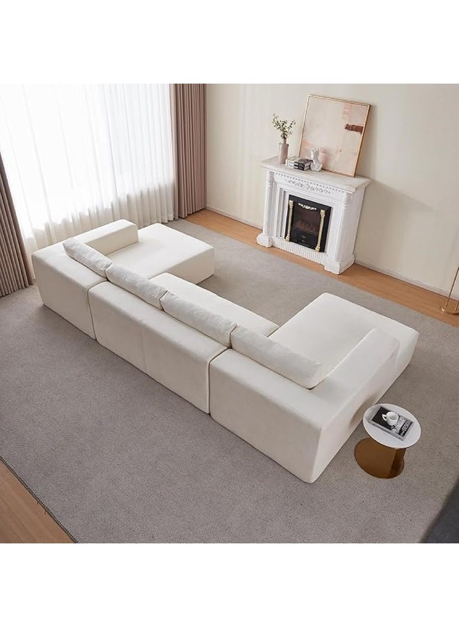 Generic Contemporary U-Shaped 5-Seater Sofa  Oversized Fabric Couch for Living Room  - Image 5