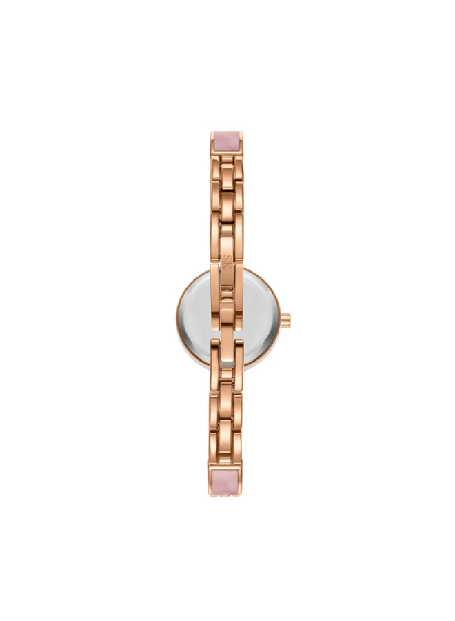 KENNETH SCOTT Women's Alloy and Acetate Plastic Analog Watch K24502-RCPP - 22 mm