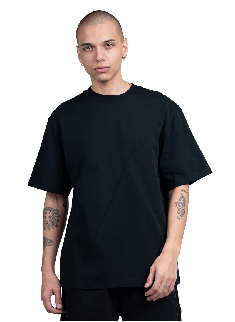 TANJIM SQUAD - BLACK SLASH T-SHIRT - Image 1